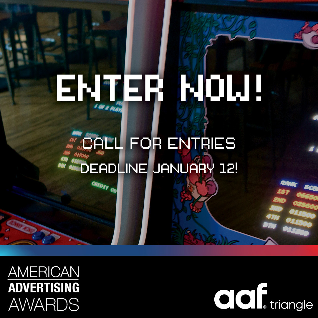aaf_triangle's tweet photo. #ICYMI it's American Advertising Awards season! The arcade is open and we're throwing it back to the eighties this year. Polish off your Ray Bans and don't forget to enter to show off the work you're most proud of to compete for the win. ➡️ https://t.co/tDdC0Ky7kP https://t.co/5e26fz6Hhf