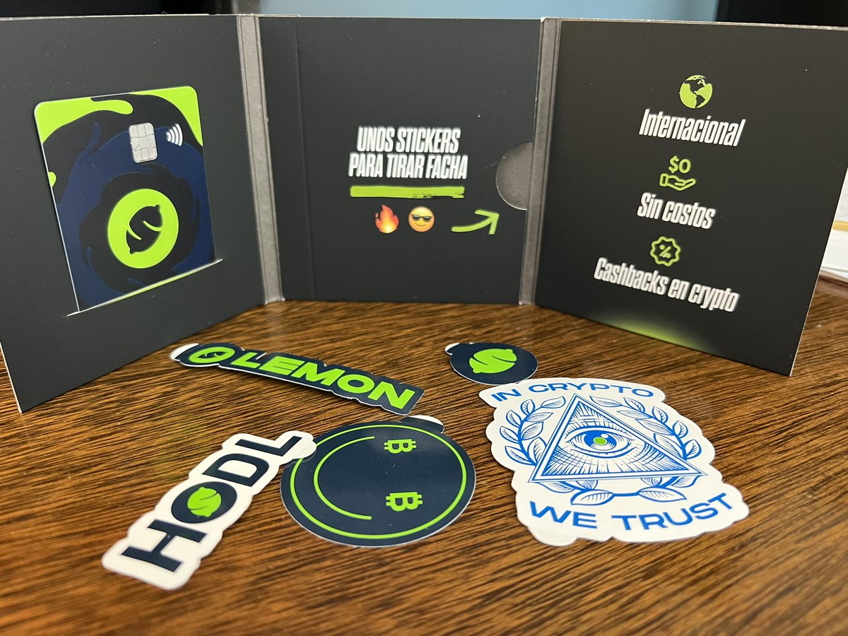 Bueno, antes del cierre del año me llegó la primera de las tarjetas cripto  locales. @lemonapp_ar arrancaremos las pruebas a ver qué tal funciona el  cash back en #bitcoin