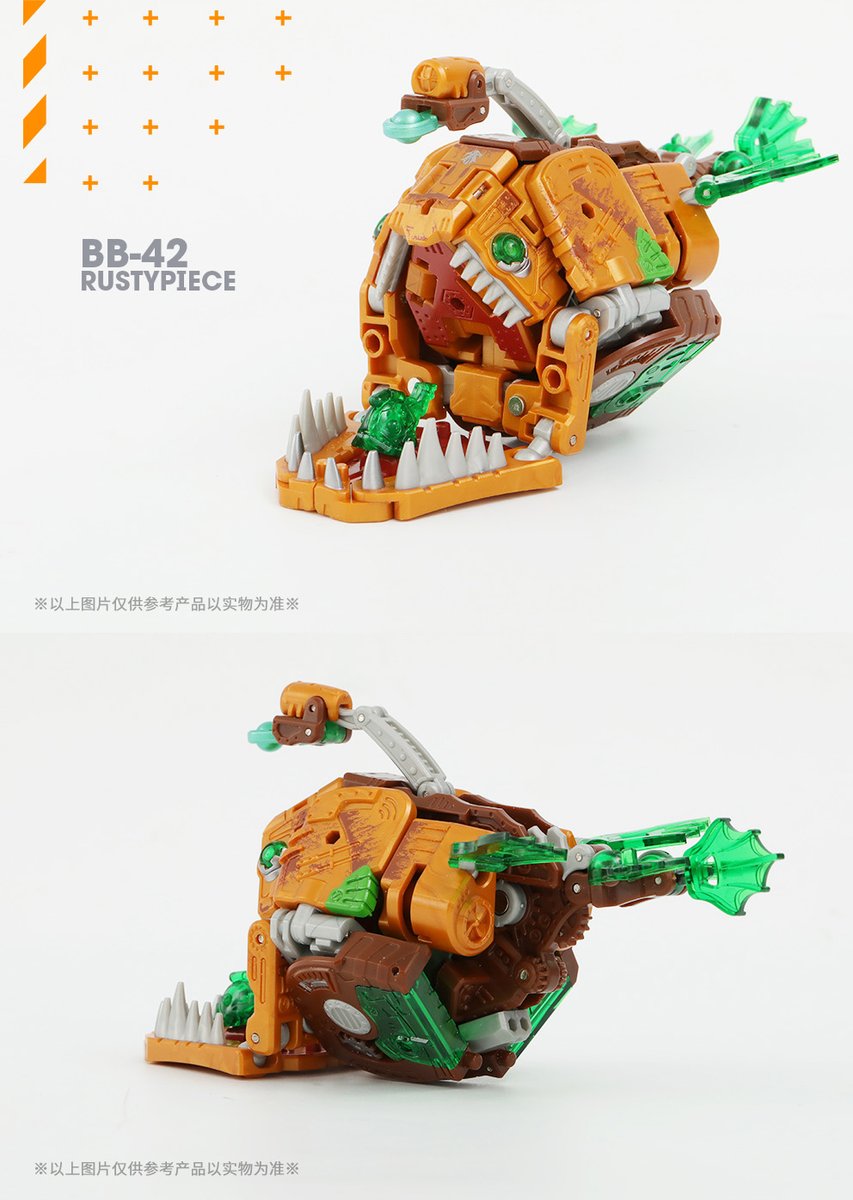 52ToysBeastBox's tweet photo. From the deep comes BEASTBOX BB-42 Rustypiece!
Never judge a book by its cover for Rustypiece is renowned around the iron sea. Having chewed out a gang of mechanical rough necks by blinding their optics, it was truely "rust in peace" for them...
#52toys #beastbox #rustypiece https://t.co/vhKMqkmUx5
