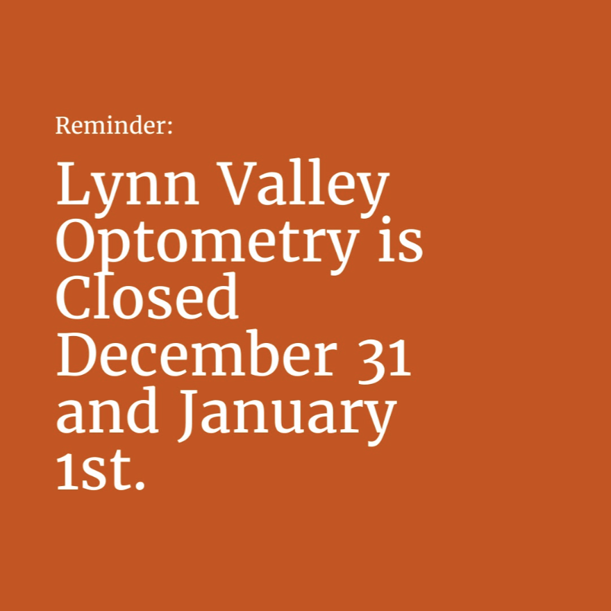LynnValleyOptom's tweet photo. We are taking a few days to ring in the new year. We can't wait to see you in 2022! https://t.co/TgVLT3fyTG