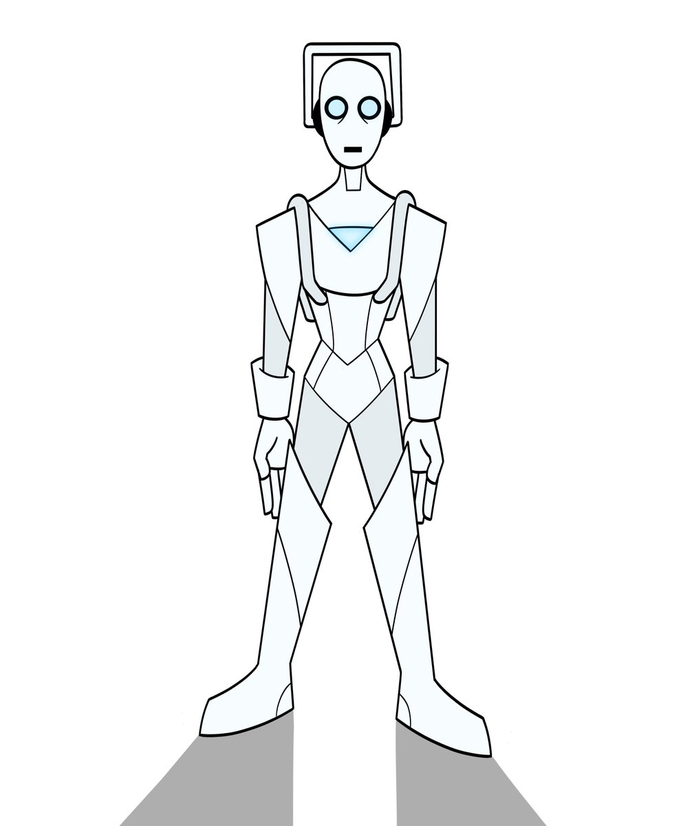 Cyberman Drawing Simple