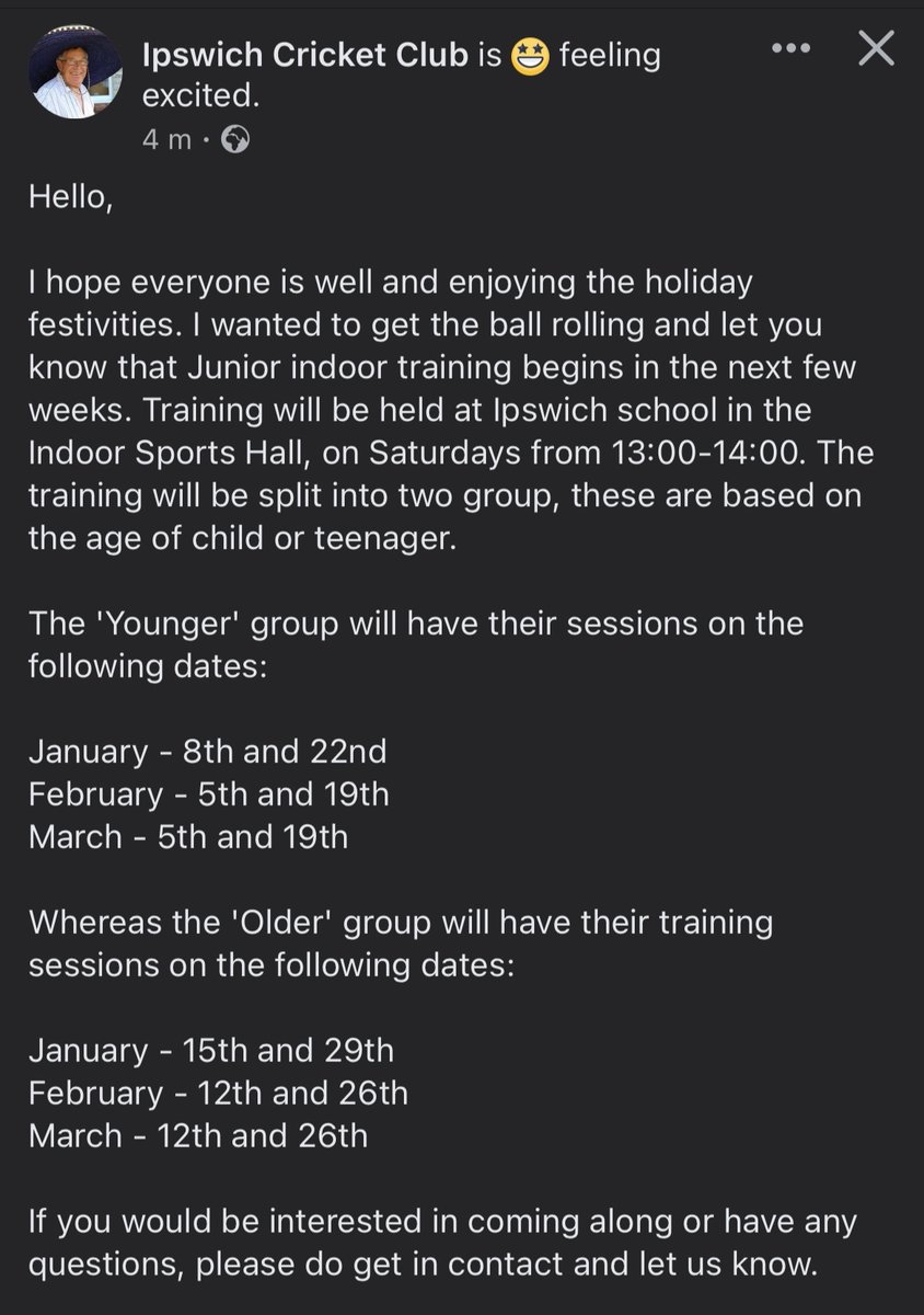 If you would like to attend please do let us know!