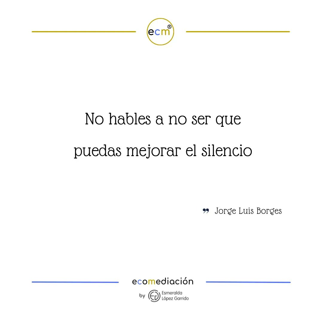 "No hables a no ser que puedas mejorar el silencio",Jorge Luis Borges.
𝘚𝘪 𝘲𝘶𝘪𝘦𝘳𝘦𝘴 𝘨𝘦𝘯𝘦𝘳𝘢𝘳 𝘣𝘶𝘦𝘯𝘢𝘴 𝘳𝘦𝘭𝘢𝘤𝘪𝘰𝘯𝘦𝘴,𝘢𝘱𝘳𝘦𝘯𝘥𝘦 𝘢 𝙚𝙨𝙘𝙪𝙘𝙝𝙖𝙧, 𝙤𝙗𝙨𝙚𝙧𝙫𝙖𝙧 𝙮 𝙜𝙪𝙖𝙧𝙙𝙖𝙧 𝙨𝙞𝙡𝙚𝙣𝙘𝙞𝙤(cuando proceda)🤫
#asertividad
#incontinenciaverbal