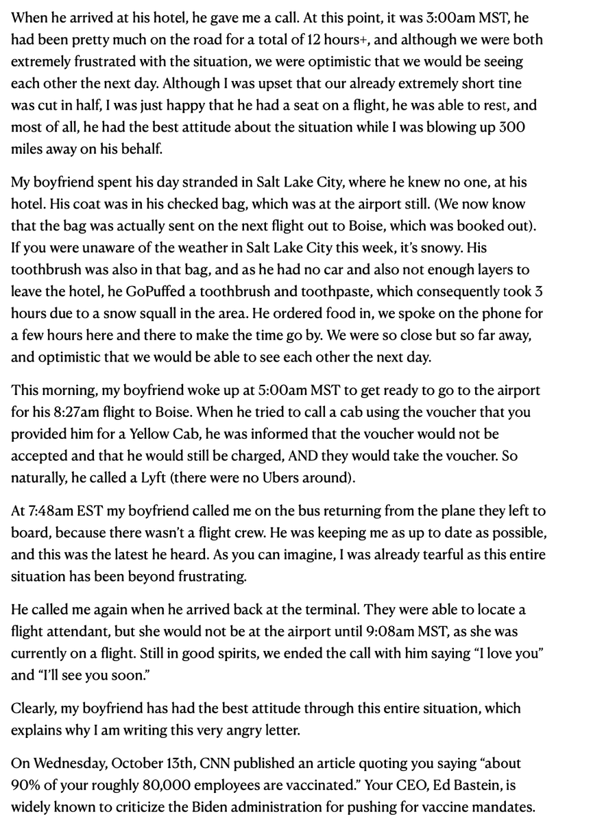 genevelau's tweet photo. I had a very bad experience with @Delta and I wrote a letter @Klonick style. #DeltaAirlines #DeltaDelays #SLC https://t.co/olsGFe0F7v