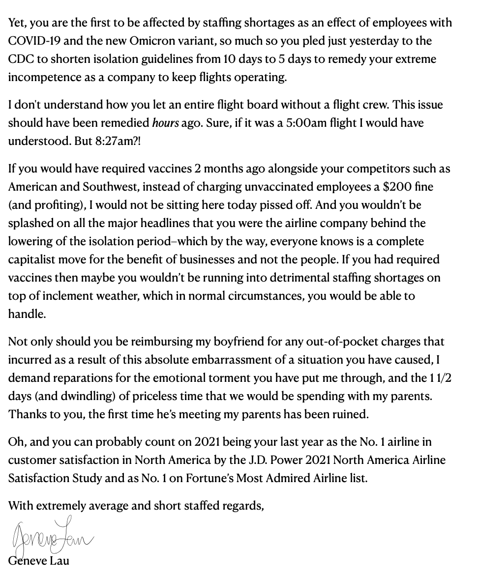 genevelau's tweet photo. I had a very bad experience with @Delta and I wrote a letter @Klonick style. #DeltaAirlines #DeltaDelays #SLC https://t.co/olsGFe0F7v