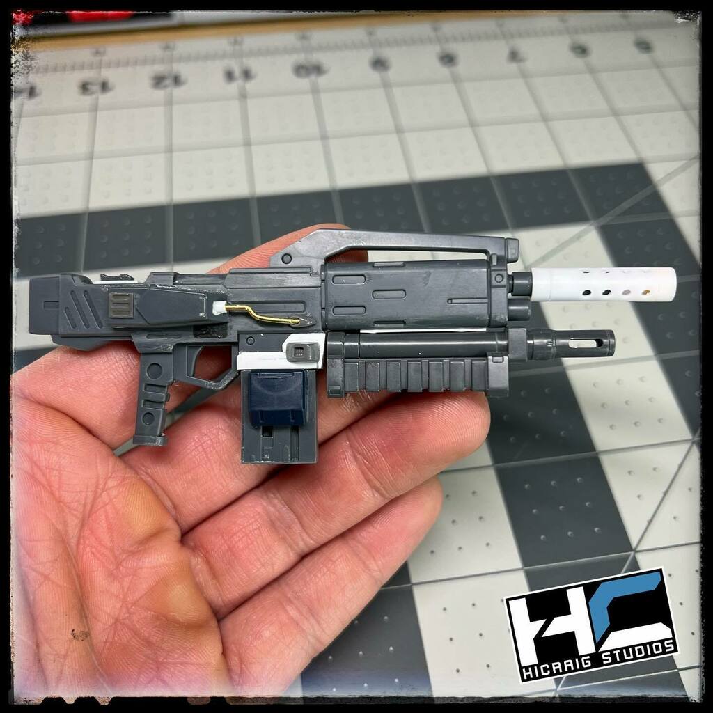 HiCraigStudios's tweet photo. Work from last night. Pretty much wrapped up the main gun. Pieced together from the parts bin. The holes in the barrel were done using a one off jig to ensure they were perfect.
-
-
-
-
-
-
#gunpla #gundam #customize #create #makeart #mecha #plamo #banda… https://t.co/4DIN9yjL9C https://t.co/uaE2Qh4f7Q