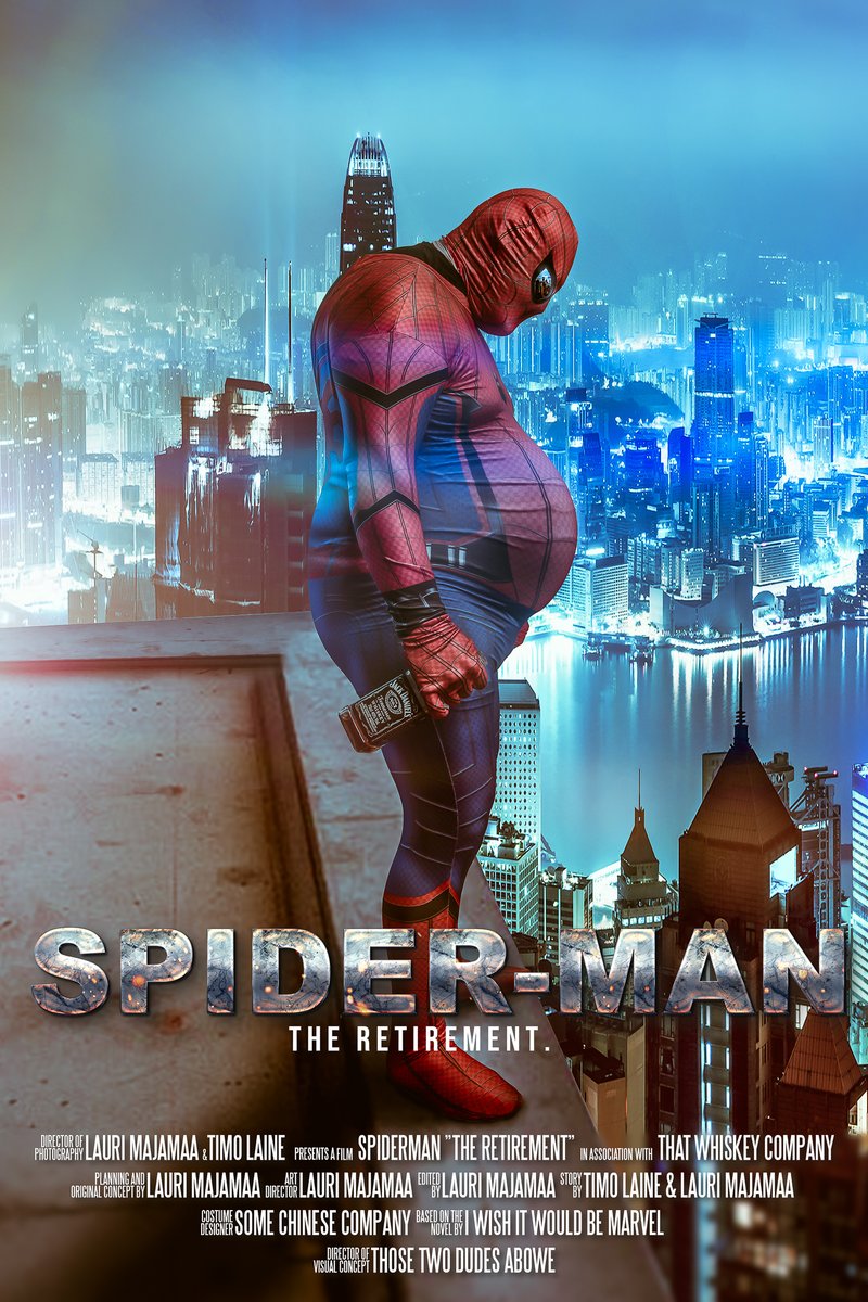 MajamaaLate's tweet photo. Because of the wildly spreading #WorkFromHome  Spiderman photo we shot. I was thinking about doing a limited edition prints, like @petermckinnon did with he's super awesome shots. (Yeah, my photo is spreading because of copyright infringement, Peter doesn't have that problem...) https://t.co/vuynGeiugx