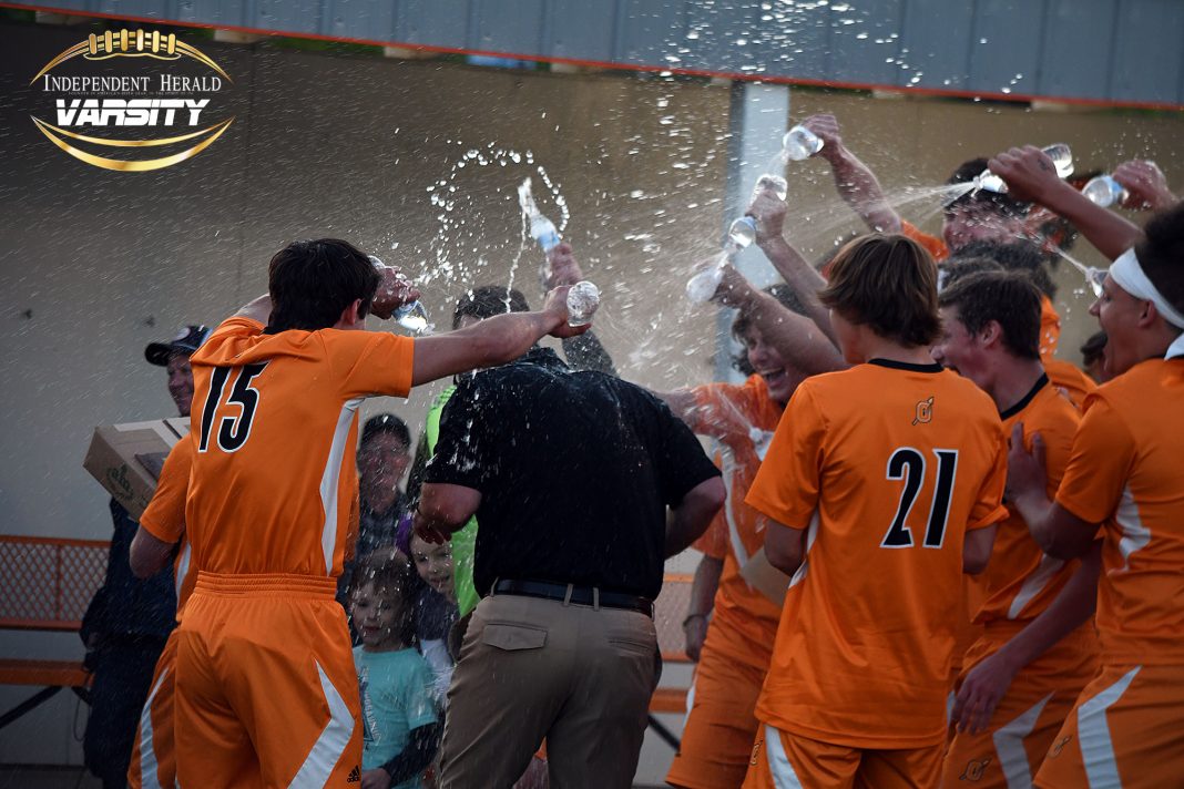 IHVarsity's tweet photo. Oops! That’s embarassing! We realized this morning that our #10For21 completely bypassed the spring soccer season…which including @derek_keeton’s Indians winning the program’s first-ever region championship and @dannerkeeton setting the school record for career goals. 😬 https://t.co/p1Nlu2tHL5