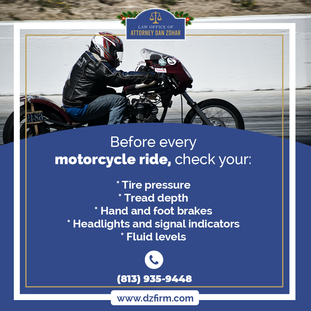 Did you know that Florida ranks 4th in motorcycle fatalities? What’s more, according to the Florida Department of Highway Safety and Motor Vehicles (FLHSMV), there were 175 motorcycle accidents in Hillsborough County last year alone.

📱 (813) 935-9448
