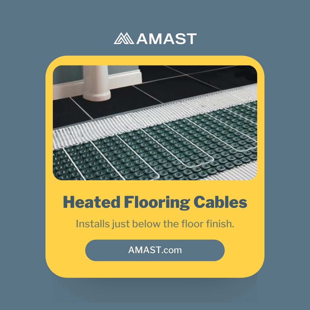 AMASTgroup's tweet photo. Add an extra layer of warmth to your current build or floor renovation project with this low-cost, electric floor heating cable. Find out more at https://t.co/dR7jouc8o6
#heatedfloors #heatingcables #flooring #floorrenovation #generalcontractor #tileflooring #hardwoodfloors https://t.co/PRX7dMlj3Y