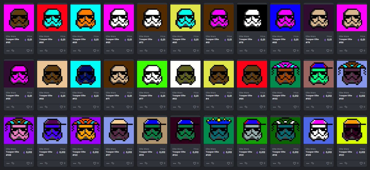 EliteWarsNFT's tweet photo. @NFT @TheBinanceNFT  @0xPolygon 
Hello. I am starting to sell my creations from the universe of Star Wars. All the characters will be available soon. 

The first 100 buyers will have a 1 in 100 chance of winning 1000€ / $ 1000 https://t.co/RLLds3Hycr
