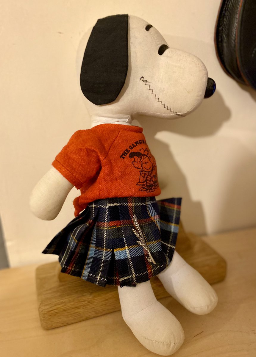 PDkiltmaking's tweet photo. It’s Scottish Snoopy all kilted up in Celtic Rainbow tartan 😂 #snoopy #truescotsman 😂 https://t.co/f5obZQKQg0