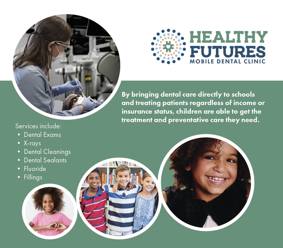 We help children in eight counties across Kansas receive dental care at their school. Between now and the end of the year, your $30 gift will help a child get a cleaning at school and a dental kit to take home! Donate now: 1l.ink/QMNNRV4