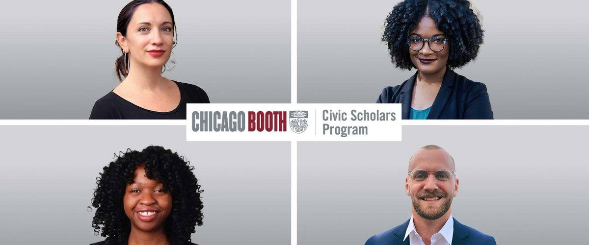 RustandyCenter's tweet photo. Are you a mid-career professional in nonprofit or government looking to build your leadership skills? Consider the @ChicagoBooth Civic Scholars Program, which provides MBA scholarships of up to 100% of tuition for dedicated social sector leaders: https://t.co/zItLOYTbLq https://t.co/4HmmGhw90m