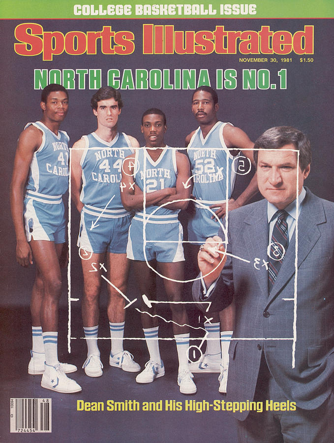 Couverture de Sports Illustrated spéciale "North Carolina is n°1", le 30 Nov 1981.
Pourquoi Michael Jordan (pourtant dans l'équipe) est-il absent de la photo? 
Voici la réponse. [mini-Thread]
⬇️⬇️⬇️