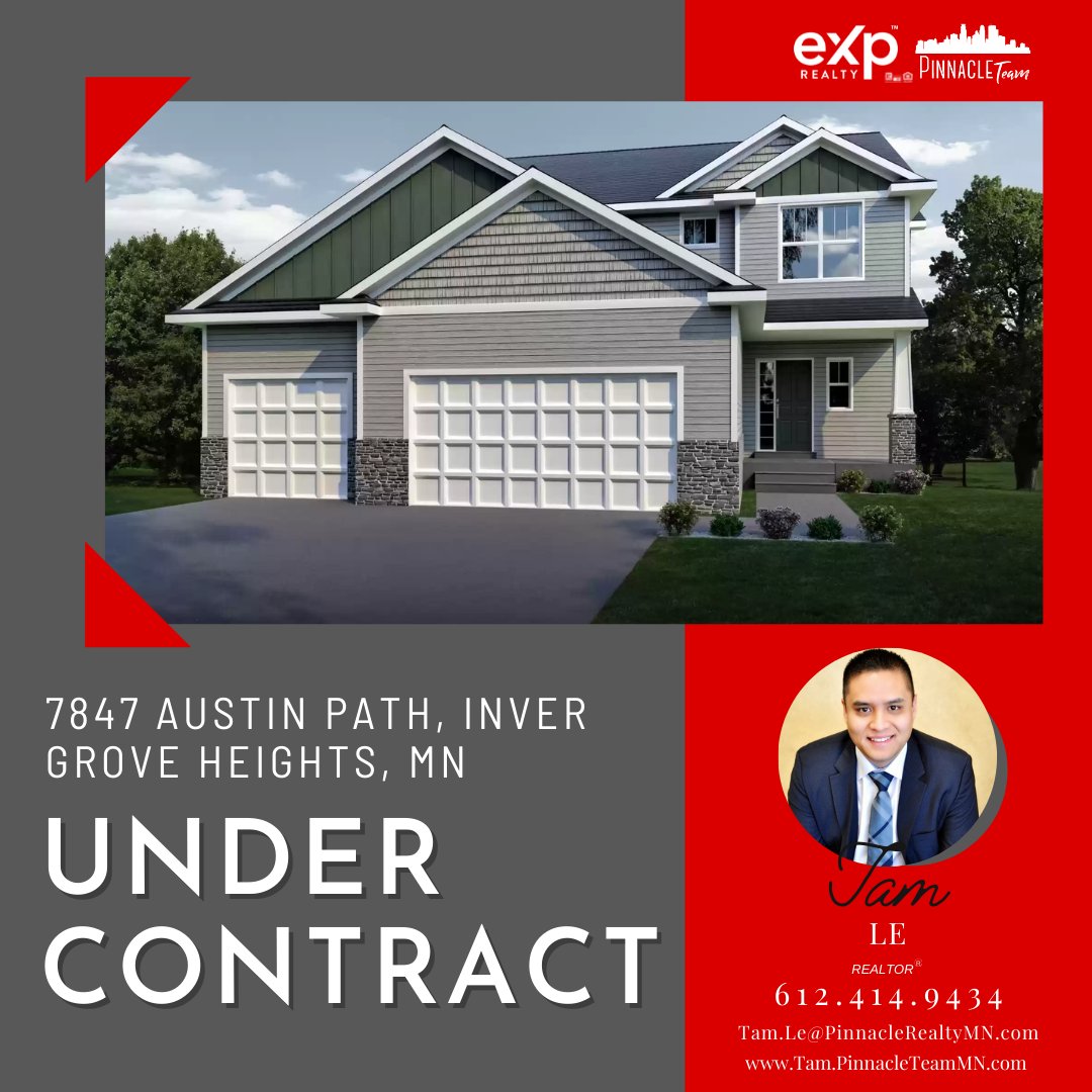 PinnacleTeamUS's tweet image. Our Offer got ACCEPTED! It is NOW Under Contract!

#TamLeRealtor #CountdowntoClosingDay #InverGroveHeightsMN #PinnacleTeamMN #EXPRealty #UnderContractwithTamLe