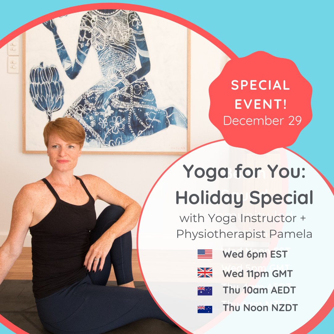 Beam_CF's tweet photo. Here’s our friendly reminder that the Yoga for You: Holiday Special with yoga instructor Pamela is Wednesday, December 29th! Come enjoy a moment of rest with friends 🧘♂️
##BeamFeelGood #BeamAnywhere #MovementToFeelGood #CysticFibrosis #CFAwareness #Trikafta #Beaming #YogaforCF https://t.co/4wDtaub7xe