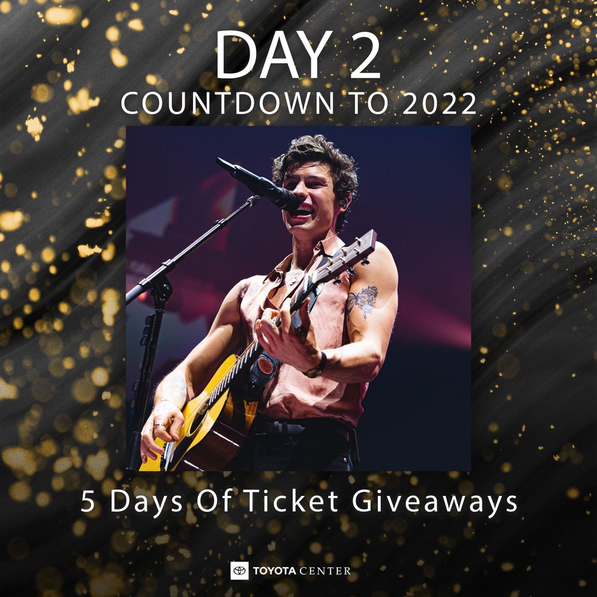 ToyotaCenter's tweet image. We are counting down to 2022 with 5 days of ticket giveaways!
 
RT for a chance to win 2 tickets to see @shawnmendes in Houston on October 4, 2022!
 
2 random winners will be chosen on Wednesday!