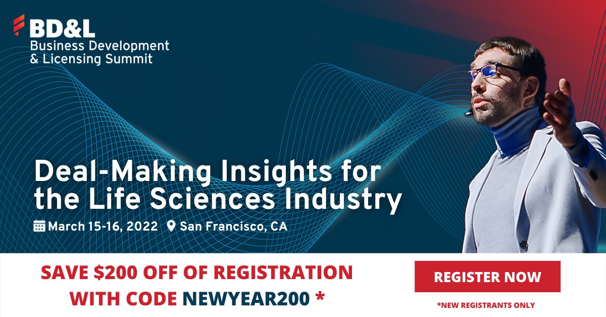 FierceBiotech's tweet photo. Enjoy our NEW YEAR SPECIAL and get an additional $200 off your registration for the Fierce BD&L Summit using discount code: NEWYEAR200
Hurry, this offer ends Friday, January 7th! Click here to register NOW! https://t.co/yfg0DptxXZ
*New registrants only*
#FierceBiotech https://t.co/iomhuhmu27