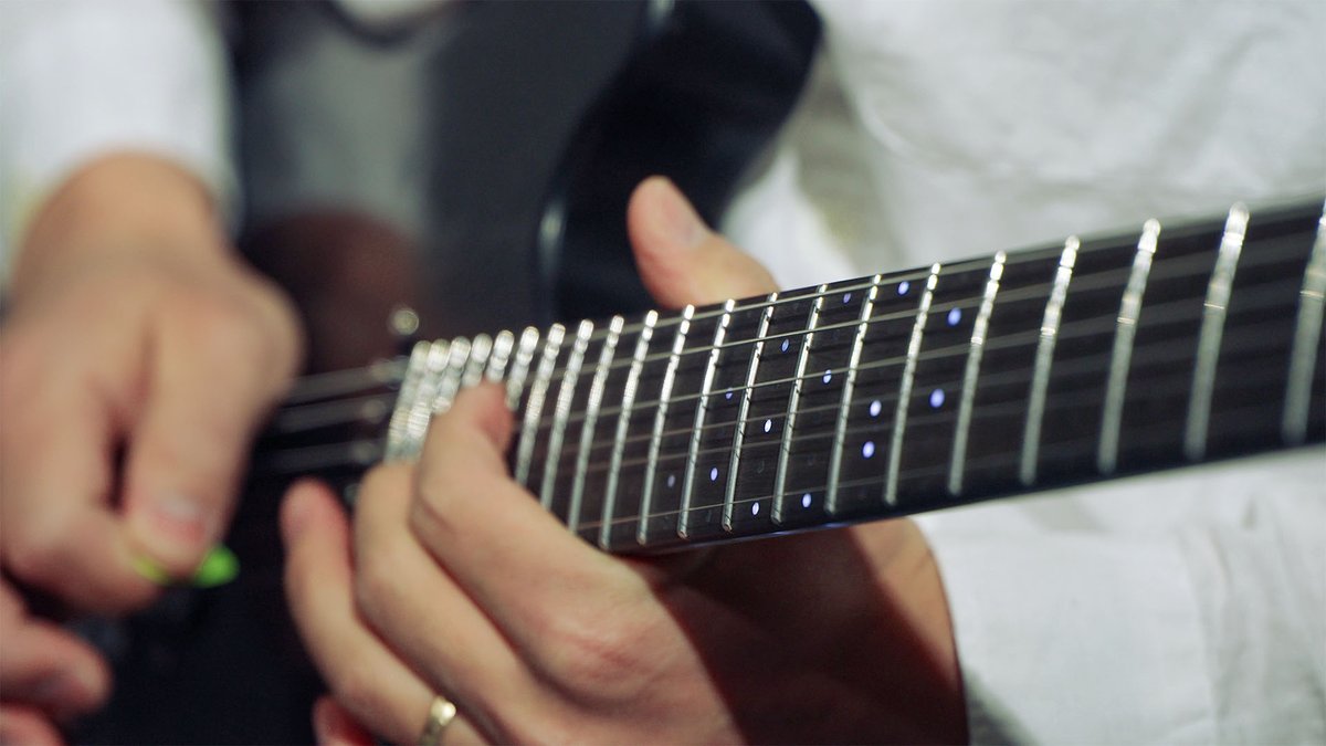 Samsung's latest C-Lab projects include a smart guitar with LED guides