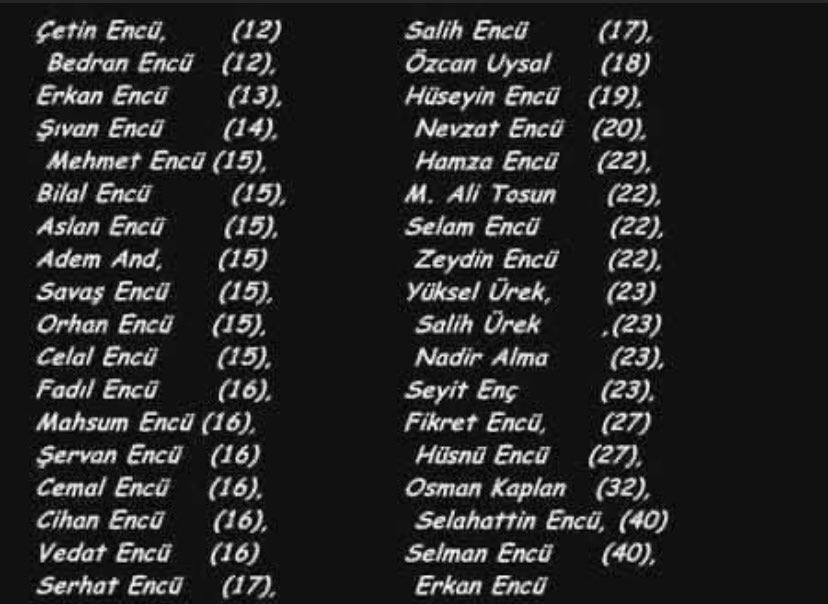 halenurcalisan's tweet image. 12, 13, 14, 15, 16, 17… En küçüğü şimdi 22 yaşını görmüş, görebilmiş olacaktı. 
#Roboski10YilOldu #Roboski10yıl