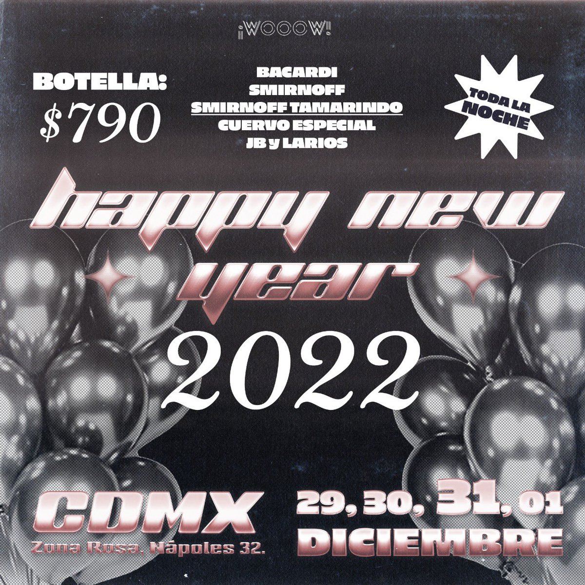 wooowmx's tweet photo. Año Muevo 2022 Botellas $790 TODA LA NOCHE https://t.co/pZbnTPcCXo