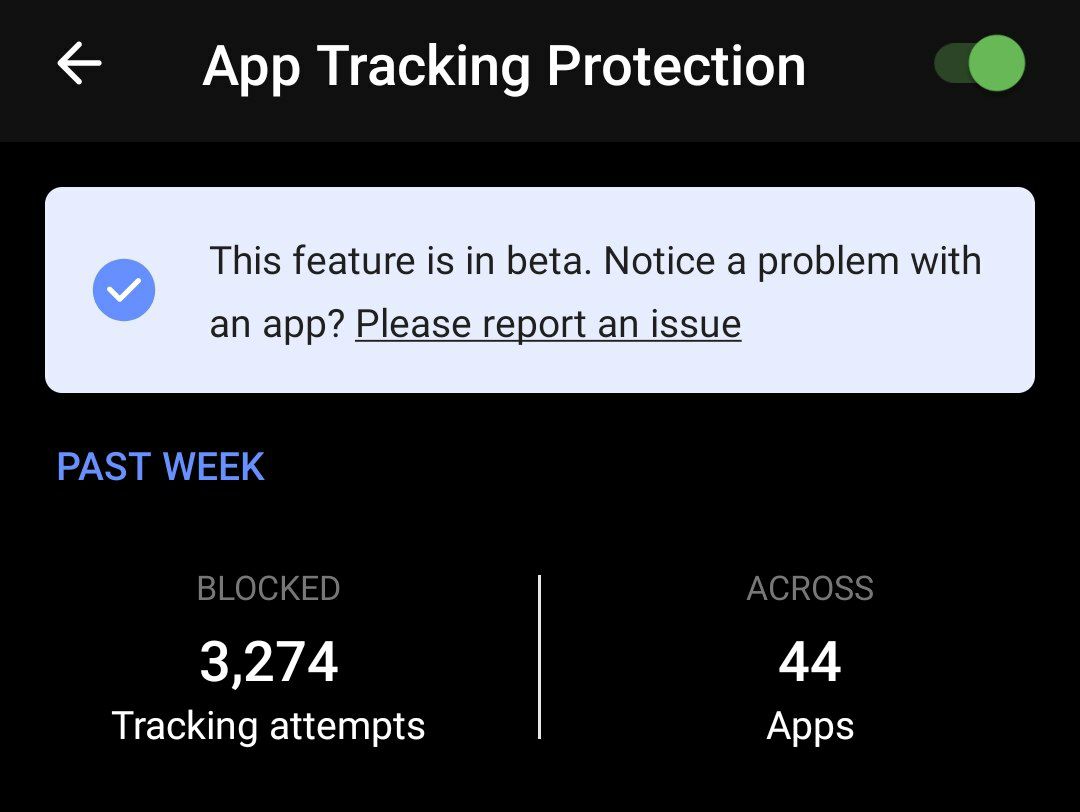 iAnonymous3000's tweet photo. Updated screenshot. Doesn't look like the apps are changing course. @DuckDuckGo is the savior of Android users. I am not even exaggerating here. This service means a lot to me and so many others. Looking forward for the full version to be released. #AppTrackingProtection https://t.co/NckQS0xrQc