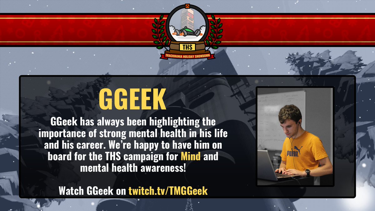 One final Trackmania stream for <a href="/TMGGeek/">Thomas 'GGeek' Mengozzi</a> this year and he's doing it while supporting Holiday Showdown and <a href="/MindCharity/">Mind</a> 👏

🎁 Check out his campaign: tiltify.com/@ggeek/ggeeks-…
📺 Watch his stream: twitch.tv/TMGGeek
