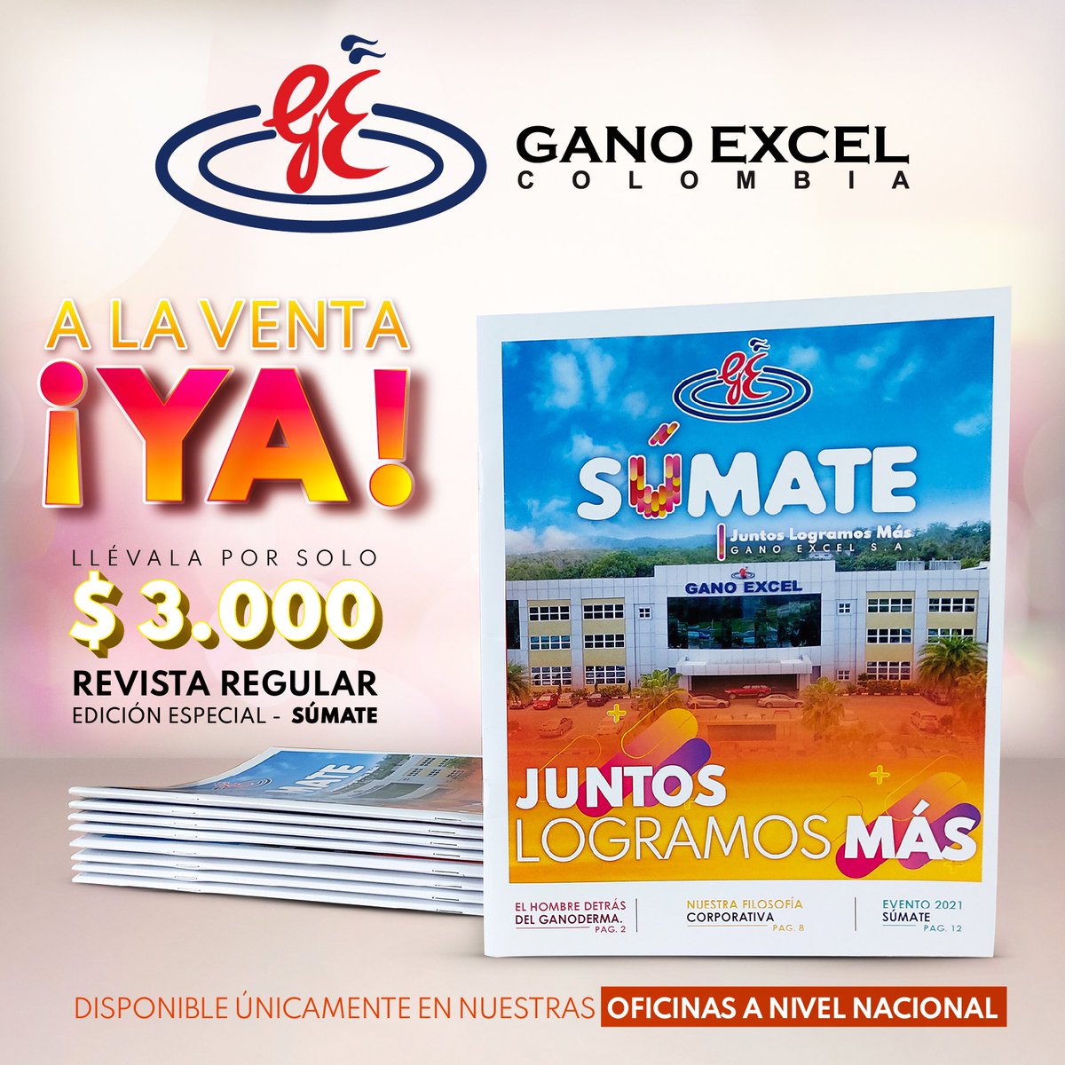 A LA VENTA YA!
.
Revista regular edición especial - Súmate #ganoexcel 
.
Disponibles en nuestras oficinas Gano Excel a nivel nacional.
.
💪🏻
.
.
#ganoworld #ganoexcelhqinternational #ganoexceloficial