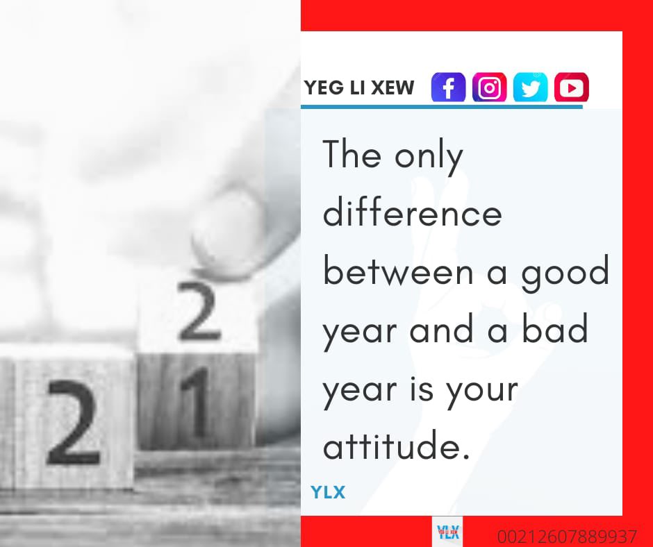 YegLiXew's tweet photo. The only difference
between a good year and a bad
year is your attitude
#YLX ๐๐พ https://t.co/jQ7NEtv5FI