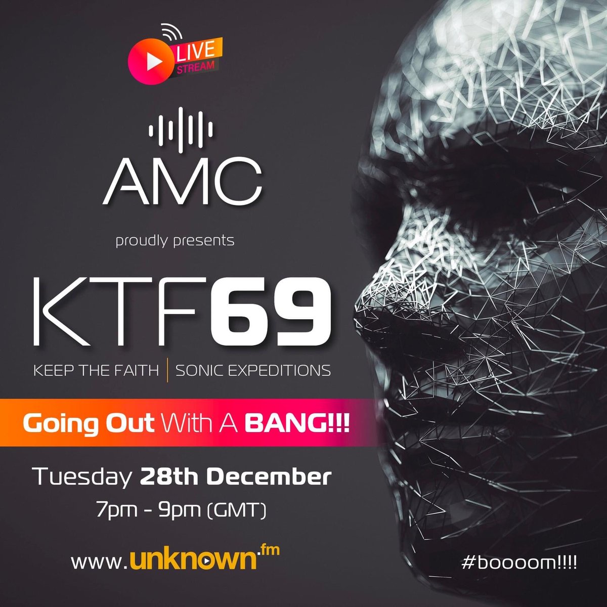 the_unknown_fm's tweet photo. Flash Alert #AMC @CreativeAnto
Live DJ Set of 2021 on #UnknownFM is coming up tonight from 7-9pm GMT
I'm gonna be going out with a bang
so really hope you can join me for some booming 'n' banging beats, the only way I know how!!! Not for the faint hearted
134BPM all da way! https://t.co/beF3tqbBKT