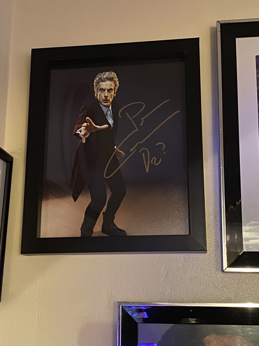 mrdavidjwilson's tweet photo. Isolation has its benefits ! FINALLY Dr13 framed and up on the wall ! Thanks again @skyisla666 - #DrWho #dr13 #PeterCapaldi #thedoctor https://t.co/XGNIhhh2cF