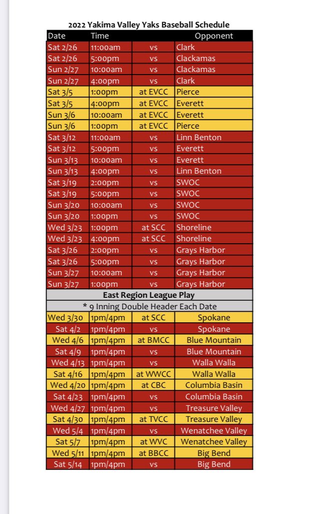 Yaks Baseball tweet media