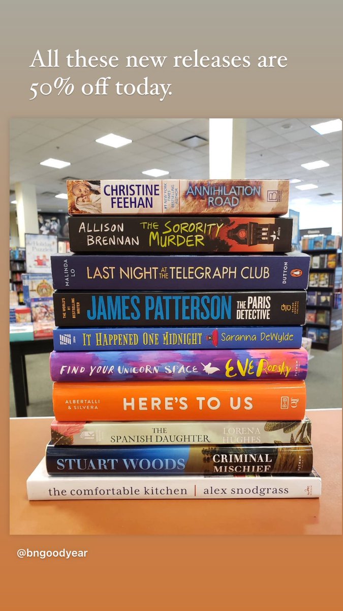 BNBuzz's tweet image. Like all these #newreleases? They’re #50%off today. #forreals