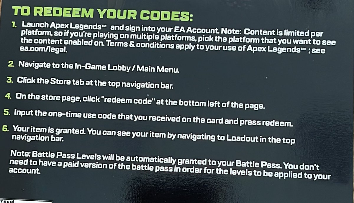 Giving away a bunch of @PlayApex Codes that I got in the mail last week 🤐 RT and Follow to join and I’ll be picking the winner on 1/1/2022! *Instructions to redeem them in 2nd pic*