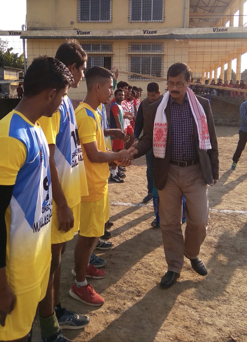 mccbarpeta's tweet photo. The second edition of Brahmaputra Volleyball League Competition began today at M.C. College premises, and  inaugurated by principal Dr. Prakash Sarma https://t.co/D1Y6VtZSYT