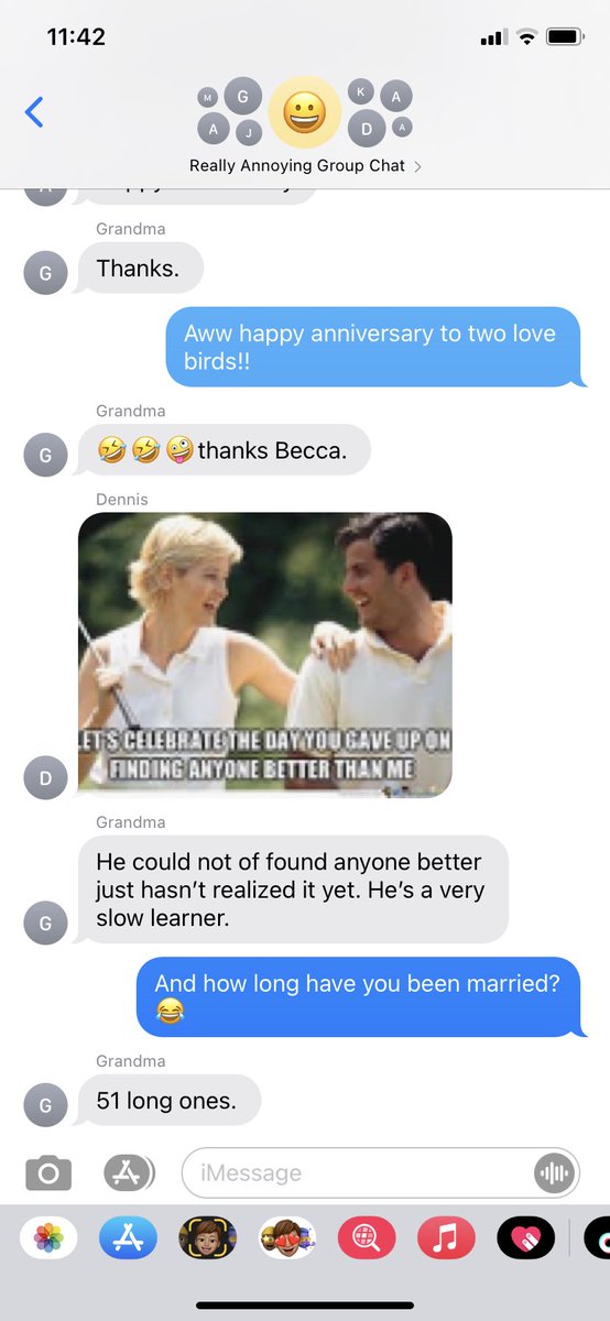 RebeccaMarie14's tweet photo. Grandmas pumped about her 51st wedding anniversary 😂 maybe another 50 years and papa will figure out how good he has it 🤷🏻‍♀️ https://t.co/mDju5ukSFl