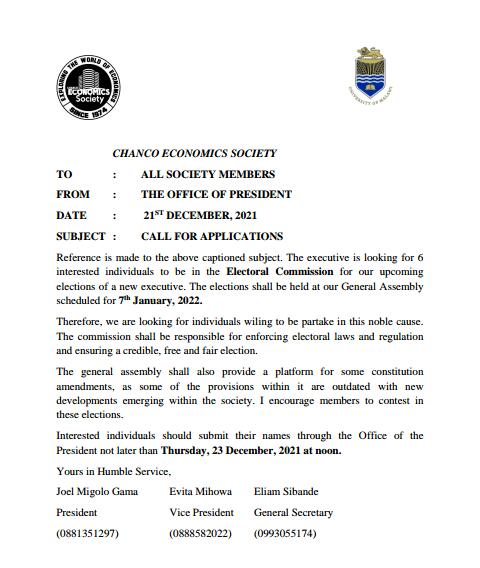 ChancoEcoSoc's tweet photo. A Message from the Executive Committee📌 https://t.co/ZftLXfEFXu