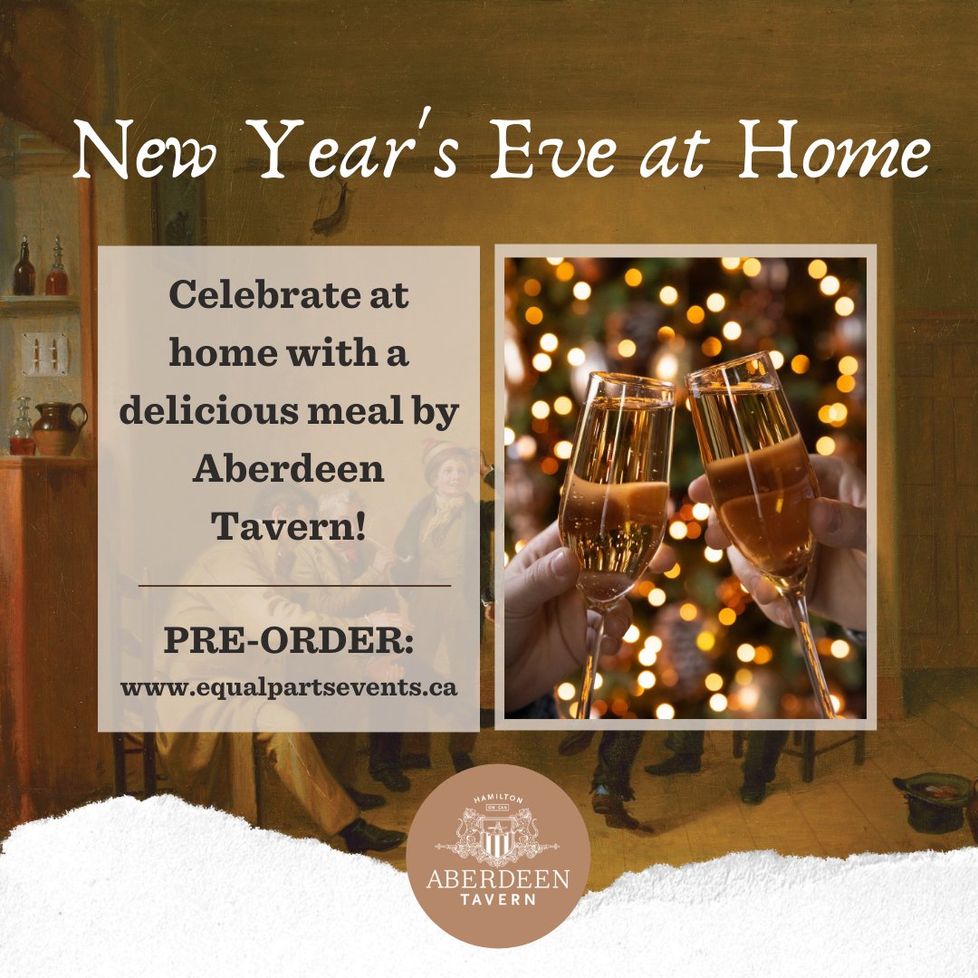 Comfort food on New Year’s Eve, one of the simple luxuries of life!

Presenting our New Year’s Eve pick up menu, with classics like Roasted Halibut and Potato and Leek Soup! 

Visit equalpartsevents.ca to pre-order now! Available for pickup Dec. 31st from 4:30pm to 7:00pm.