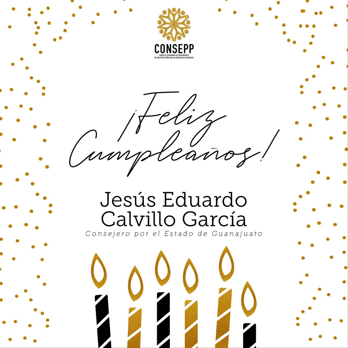 CONSEPP's tweet photo. El día de hoy felicitamos a nuestro compañero consejero @EduCalvillo  por su cumpleaños. 🥳 ¡Felicidades! https://t.co/Tg2ciLGiSu