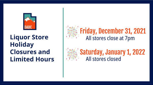 UtahABS's tweet photo. New Year's is just around the corner! Shop early and plan ahead. https://t.co/bKdslVp5mn