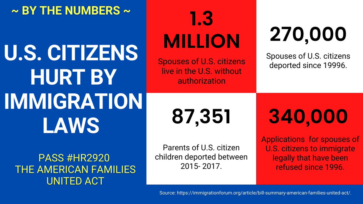 An_Americant's tweet photo. The public needs to know how American citizens' marriage rights are being denied, and families ripped apart bc of cruel immigration laws! The #AmericanFamiliesUnitedAct #HR2920 would #fix1996: https://t.co/Nu4fzYpyMp @Will_Bunch @HC_Richardson @mirjordan @JuliaPrestonNow https://t.co/2V97qXYwDK