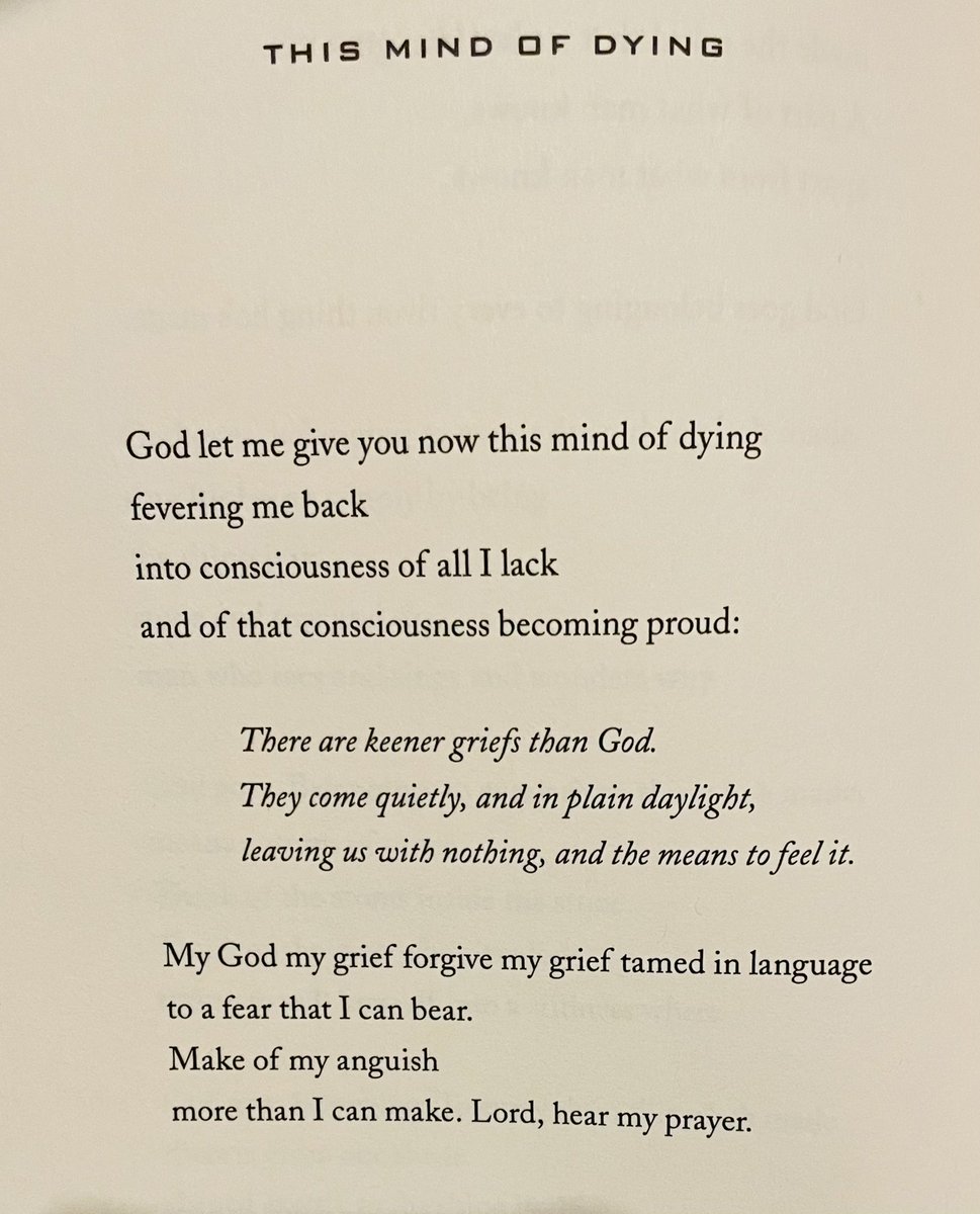 theaimeeh's tweet photo. @duanalla Oh, and Celan’s Tenebrae (trans. Hamburger); plus three by Christian Wiman: Hammer is the Prayer, Small Prayer in a Hard Wind, and This Mind of Dying. https://t.co/t1aeeY7ZYy