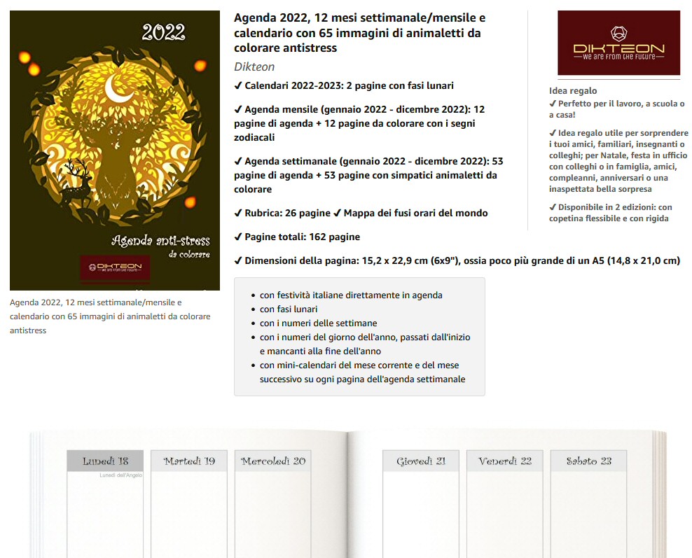 KentauronS's tweet photo. Agenda 2022 #3, con aforismi e immagini da colorare antistress
✔ Agenda settimanale
✔ Agenda mensile
✔ Calendari 2022-2023 e fasi lunari
✔ Nr. giorni-settimane
✔ Rubrica
✔ Festività
✔ Fusi orari
✔ Formato: A5 circa

https://t.co/FuvCLcRc3J

#Agenda #regalo #BuonAnno #2022 https://t.co/GfjDfJPZBF