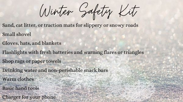 NEKansasKDOT's tweet photo. Is winter finally making an appearance? Make sure you and your family are ready with a winter safety kit.  Also make sure to check https://t.co/nblxX9yh25 for the latest road conditions. https://t.co/6E7csNVBwG