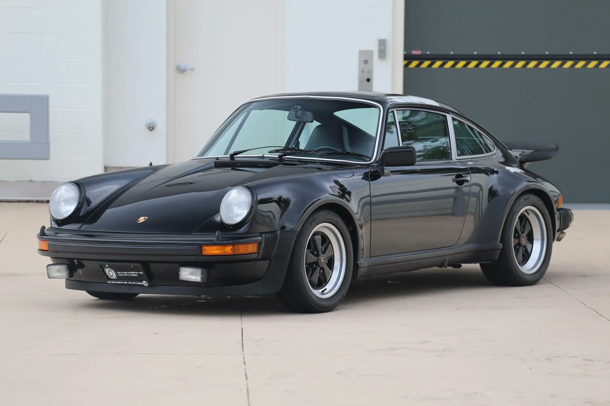 PorscheMarket's tweet photo. This 1977 #Porsche 911 Turbo Carrera Coupe is the first generation of the iconic 930 Turbo and is finished in Black over a Black interior with less than 20k miles. It's matching numbers and is an absolute blast to drive. #PorscheMarketplace

▶️ https://t.co/XTwQ3iTOxX https://t.co/bz2aLZnUtM