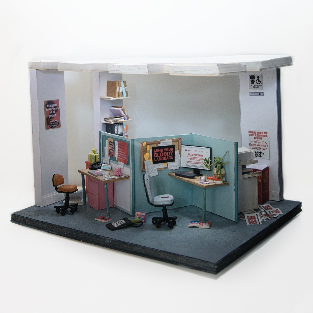 bloodygood__'s tweet photo. We're bringing this beauty back onto the timeline because it always brings us so much joy 😍
THANK YOU to the talented #DaisyBlower for this fab mini-set piece of a BGP-ified (yes, that's a word...) office for #NoShameHere—period stained chairs n all. ❤️
https://t.co/yiGWDiRx5P https://t.co/3UhkpKjwjC