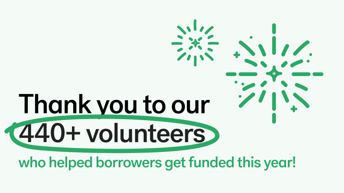 Kiva's tweet photo. Here's to our Review and Translation volunteers.💚  This year alone, they helped 315,000 borrowers get the funding they needed by translating their loan profiles.

By the way, it's the last day the eBay Foundation is doubling donations! → https://t.co/KDfV4Creu8

#KivaCountdown https://t.co/onWedjR1Aj