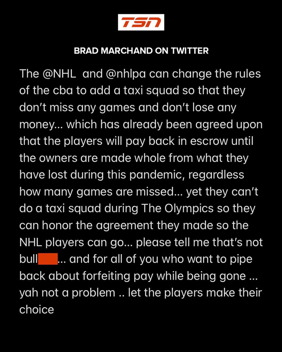 TSN tweet media
