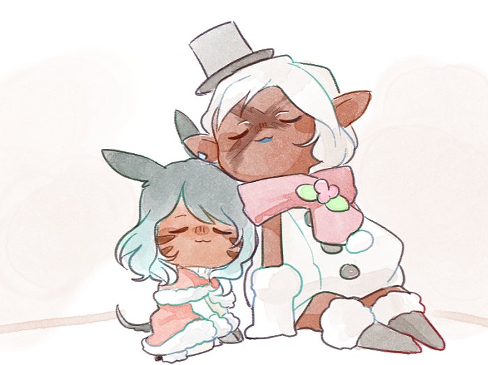 SuperiorRobot's tweet photo. Some great commissions done by @RottenDeadpan (tyty!) of Suri and Ellespeth, our (the missus and I) FFXIV characters in seasonal fashion! https://t.co/ixjLUYRlxu